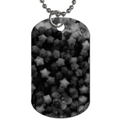 Floral Stars -black And White Dog Tag (two Sides) by okhismakingart