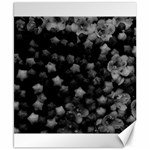 Floral Stars -Black and White, High Contrast Canvas 8  x 10  8.15 x9.66  Canvas - 1