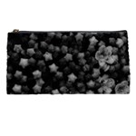 Floral Stars -Black and White, High Contrast Pencil Cases Front