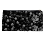 Floral Stars -Black and White, High Contrast Pencil Cases Back