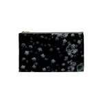 Floral Stars -Black and White, High Contrast Cosmetic Bag (Small) Front