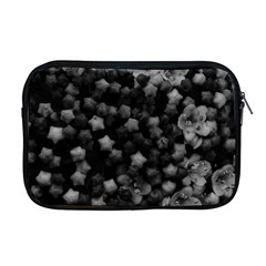 Floral Stars -black And White, High Contrast Apple Macbook Pro 17  Zipper Case by okhismakingart