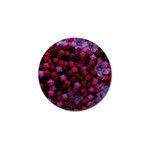 Floral Stars -Purple Golf Ball Marker Front