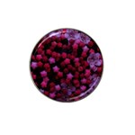 Floral Stars -Purple Hat Clip Ball Marker Front