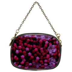 Floral Stars -purple Chain Purse (two Sides) by okhismakingart