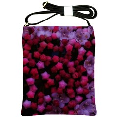 Floral Stars -purple Shoulder Sling Bag by okhismakingart