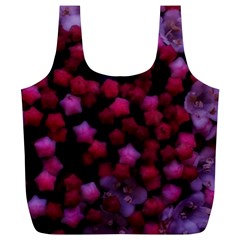 Floral Stars -purple Full Print Recycle Bag (xl) by okhismakingart