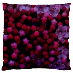 Floral Stars -purple Standard Flano Cushion Case (two Sides) by okhismakingart