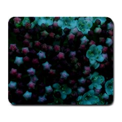 Floral Stars -blue Large Mousepads by okhismakingart