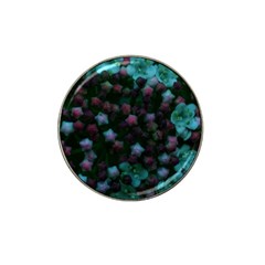 Floral Stars -blue Hat Clip Ball Marker (10 Pack) by okhismakingart