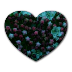 Floral Stars -blue Heart Mousepads by okhismakingart