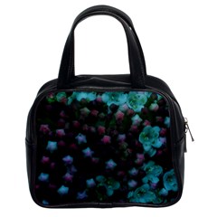 Floral Stars -blue Classic Handbag (two Sides) by okhismakingart