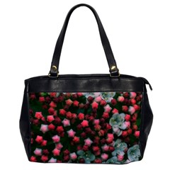 Floral Stars -bright Oversize Office Handbag (2 Sides) by okhismakingart