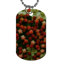 Floral Stars -yellow Dog Tag (one Side) by okhismakingart