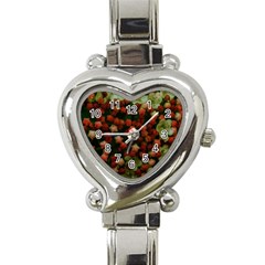 Floral Stars -yellow Heart Italian Charm Watch by okhismakingart