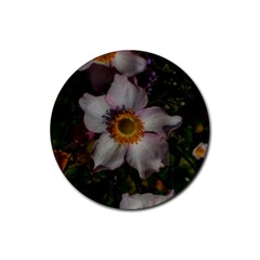 Light Purple Blossoms Rubber Round Coaster (4 Pack)  by okhismakingart