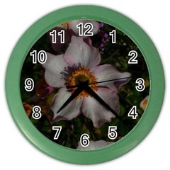 Light Purple Blossoms Color Wall Clock by okhismakingart