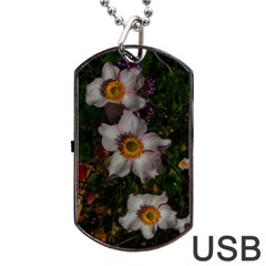 Light Purple Blossoms Dog Tag Usb Flash (one Side) by okhismakingart