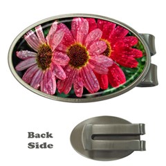 Three Dripping Flowers Money Clips (Oval) 