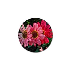 Three Dripping Flowers Golf Ball Marker