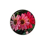 Three Dripping Flowers Hat Clip Ball Marker (10 pack) Front