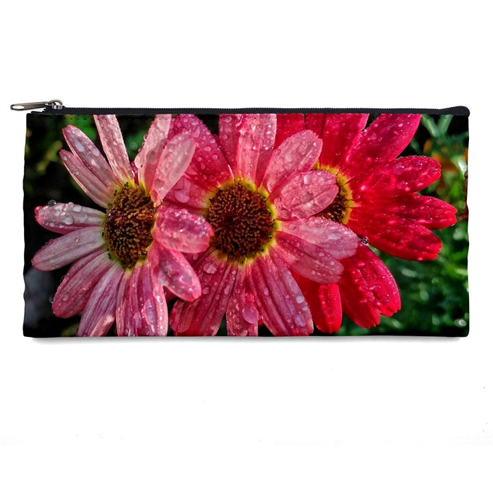 Three Dripping Flowers Pencil Cases