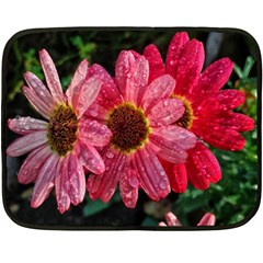 Three Dripping Flowers Double Sided Fleece Blanket (Mini) 