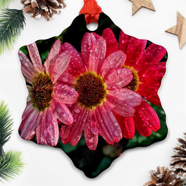 Three Dripping Flowers Ornament (Snowflake)