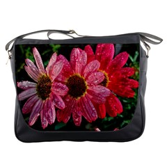 Three Dripping Flowers Messenger Bag