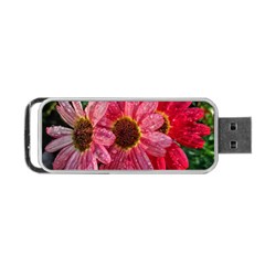 Three Dripping Flowers Portable USB Flash (Two Sides)