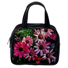 Pink Asters Classic Handbag (one Side) by okhismakingart