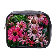 Pink Asters Mini Toiletries Bag (two Sides) by okhismakingart