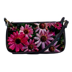 Pink Asters Shoulder Clutch Bag by okhismakingart