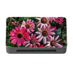 Pink Asters Memory Card Reader With Cf by okhismakingart