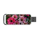 Pink Asters Portable USB Flash (One Side) Front