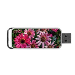 Pink Asters Portable Usb Flash (two Sides) by okhismakingart