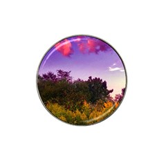 Purple Afternoon Hat Clip Ball Marker (4 Pack) by okhismakingart