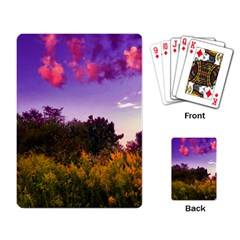 Purple Afternoon Playing Cards Single Design by okhismakingart