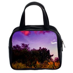 Purple Afternoon Classic Handbag (two Sides) by okhismakingart