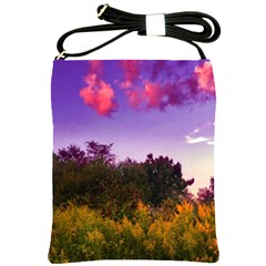 Purple Afternoon Shoulder Sling Bag by okhismakingart