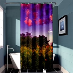 Purple Afternoon Shower Curtain 36  X 72  (stall)  by okhismakingart