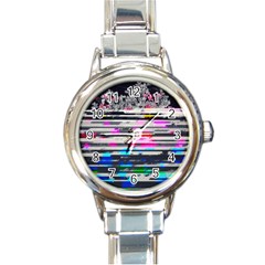 Static Wall Queen Anne s Lace Version Ii Round Italian Charm Watch by okhismakingart