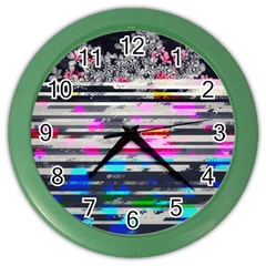 Static Wall Queen Anne s Lace Version Ii Color Wall Clock by okhismakingart