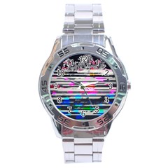 Static Wall Queen Anne s Lace Version Ii Stainless Steel Analogue Watch by okhismakingart