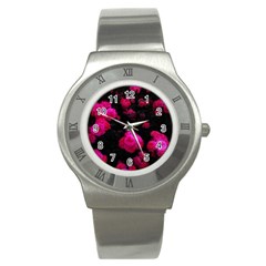 Bunches Of Roses Stainless Steel Watch by okhismakingart