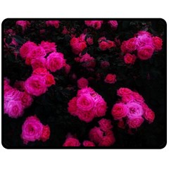 Bunches Of Roses Double Sided Fleece Blanket (medium)  by okhismakingart