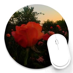 Rose Landscape Round Mousepads by okhismakingart