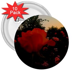 Rose Landscape 3  Buttons (10 Pack)  by okhismakingart