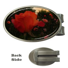 Rose Landscape Money Clips (oval)  by okhismakingart