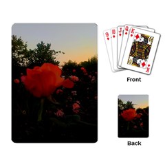 Rose Landscape Playing Cards Single Design by okhismakingart